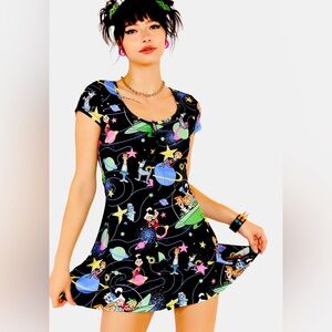 NWT Dolls Kills & Hanna Barbara Collab COSMIC TEEN QUEEN MINI DRESS